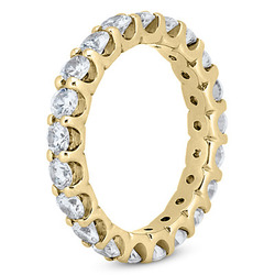 1.80 ct. Round Cut Diamond Eternity Wedding Band thumbnail 4
