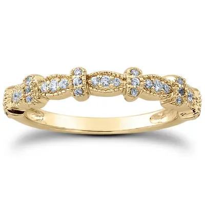 0.18 ct. Antique Diamond Bridal Ring - view 1 of 6