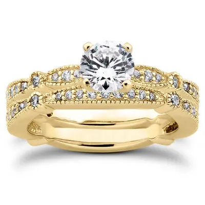 18K white gold 0.29 ct. Diamond Bridal Ring - alternate view 4 thumbnail