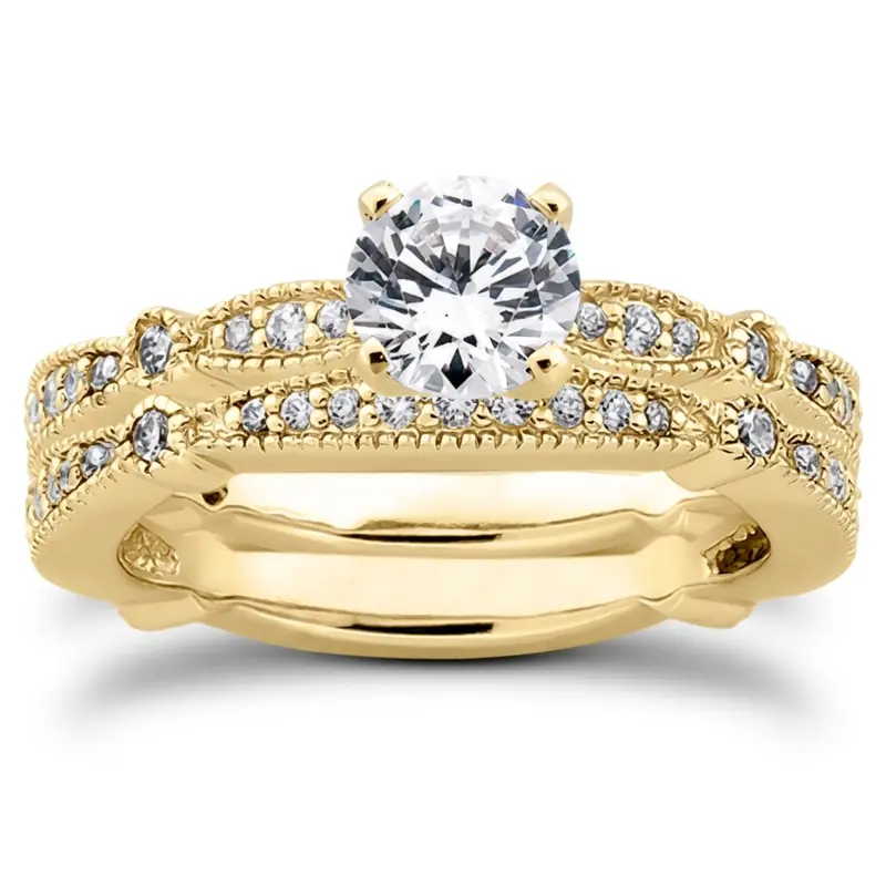18K white gold 0.29 ct. Diamond Bridal Ring - alternate view 4