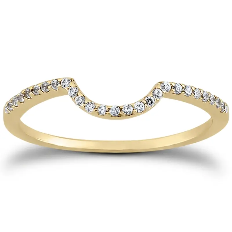 18K white gold 0.12 ct. tw. Diamond Bridal Ring - alternate view 2