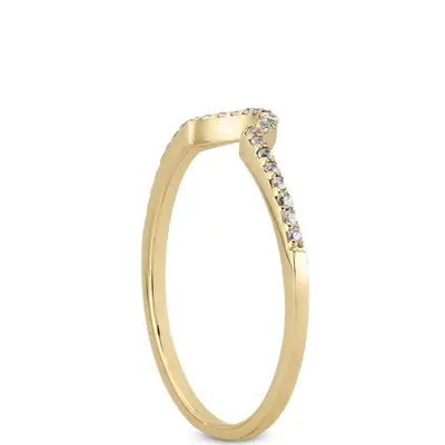 18K white gold 0.12 ct. tw. Diamond Bridal Ring - alternate view 3 thumbnail
