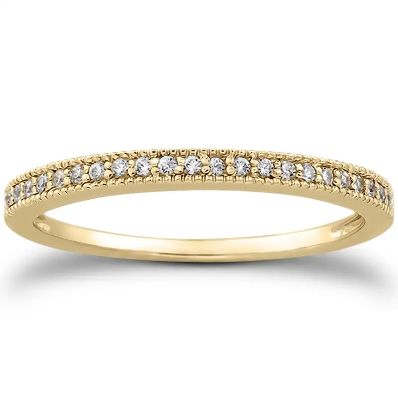 18K white gold 0.11 ct. Diamond Bridal Ring - alternate view 2