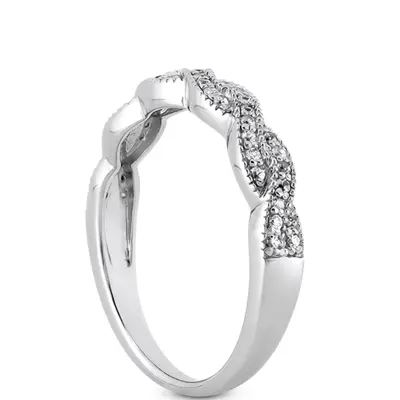 18K white gold 0.30 ct. Diamond Bridal Ring - alternate view 4 thumbnail
