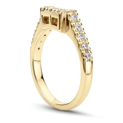 18K white gold Matching Band With 0.15 ct. tw. For Diamond Bridal Ring - alternate view 3 thumbnail