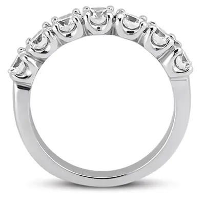 14K white gold Contemporary Round 7-Stone Diamond Ring (1/2 ct. tw.) - alternate view 4 thumbnail