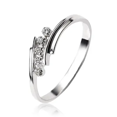 By Pass Fancy Shank Diamond Promise Ring (0.04 ct. tw.) alternate view