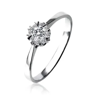 Cluster Center Promise Ring (0.18ct. tw.)