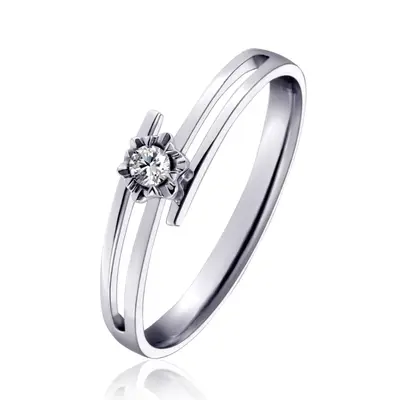Fancy Solitaire Promise Ring (0.04ct. tw)