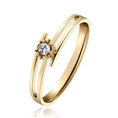 Fancy Solitaire Promise Ring (0.04ct. tw) alternate view