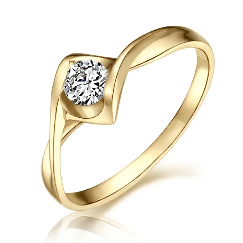 14K white gold Solitaire Promise Ring (0.22ct. tw.) - alternate view 4