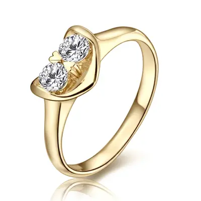 Two Hearts As One Double Center Diamond Promise Ring 1/5 ct. tw. - view 2 of 2