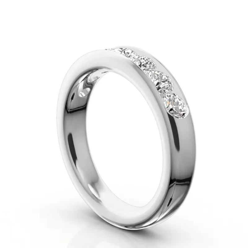 14K white gold Seven Stone Channel Set Diamond Anniversary Ring (1.00 ct. tw.) - alternate view 6
