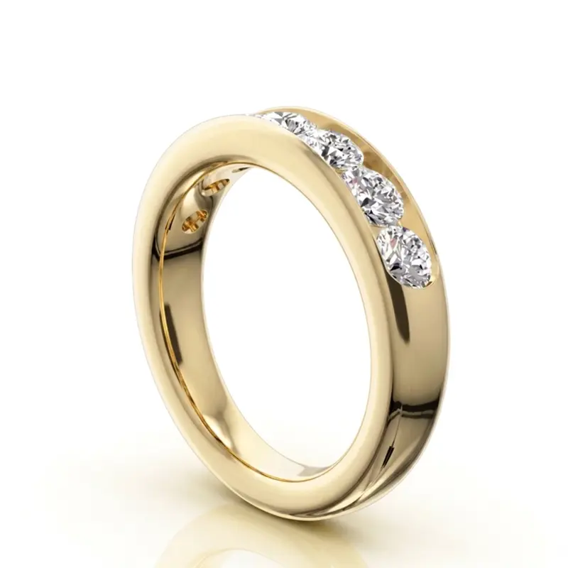 14K white gold Seven Stone Channel Set Diamond Anniversary Ring (1 1/4 ct. tw.) - alternate view 3