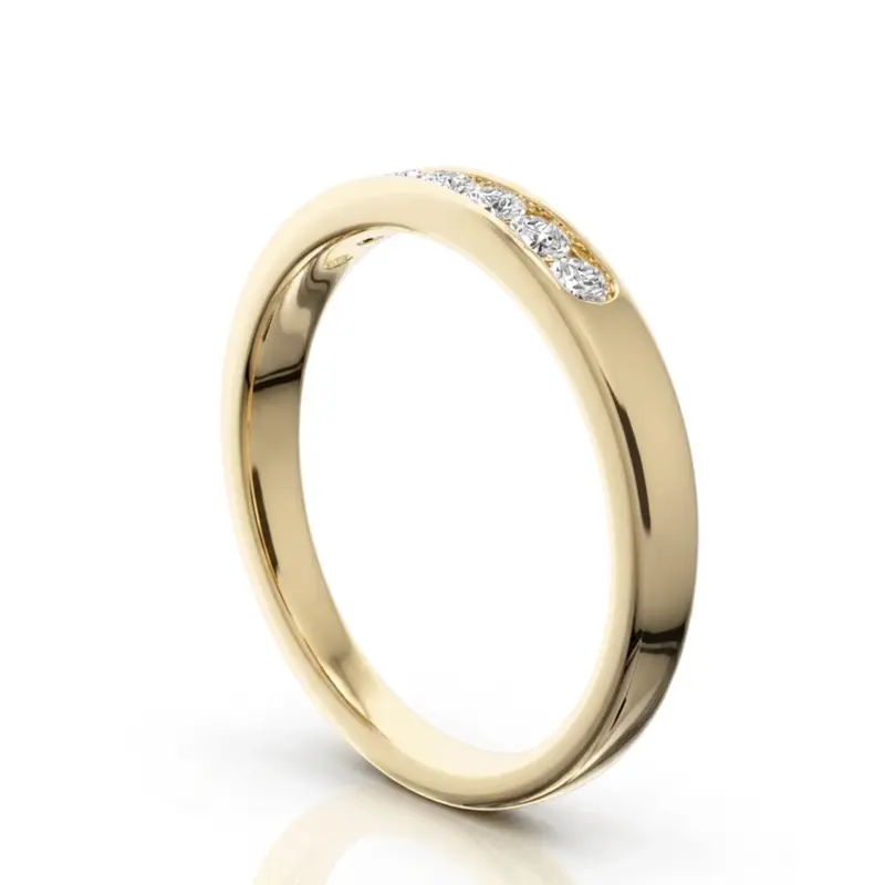14K white gold Seven Stone Channel Set Diamond Anniversary Ring (1/4 ct. tw.) - alternate view 6