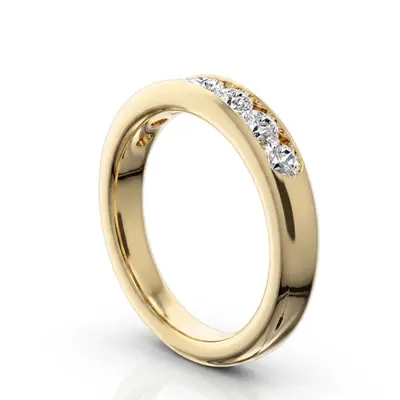 14K white gold Seven Stone Channel Set Diamond Anniversary Ring (3/4 ct. tw.) - alternate view 5 thumbnail