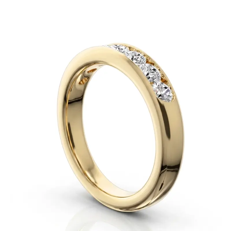 14K white gold Seven Stone Channel Set Diamond Anniversary Ring (3/4 ct. tw.) - alternate view 5