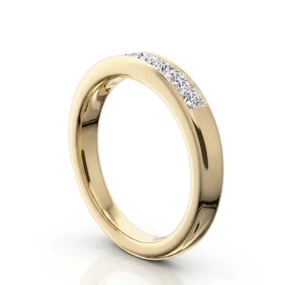 14K white gold Newly Designed 7 Stone Princess Cut Diamond Anniversary Band (1 ct. tw.) - alternate view 6 thumbnail