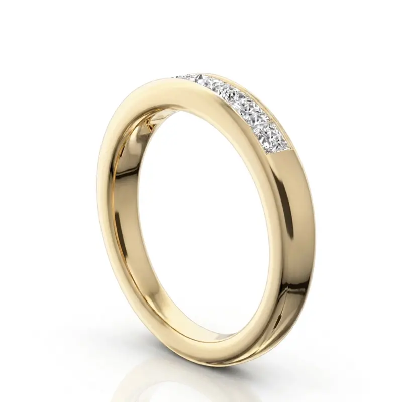 14K white gold Newly Designed 7 Stone Princess Cut Diamond Anniversary Band (1 ct. tw.) - alternate view 6