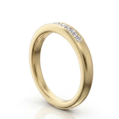 14K white gold Newly Designed 7 Stone Princess Cut Diamond Anniversary Band (1/2 ct. tw.) - alternate view 5 thumbnail