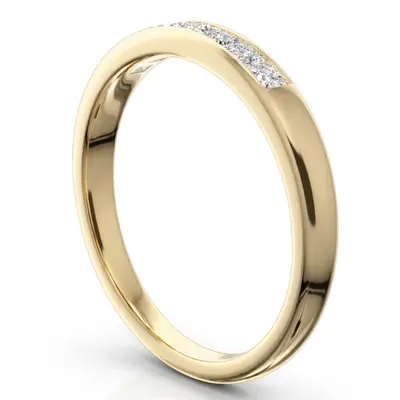 14K white gold Newly Designed 7 Stone Princess Cut Diamond Anniversary Band (1/5 ct. tw.) - alternate view 5 thumbnail