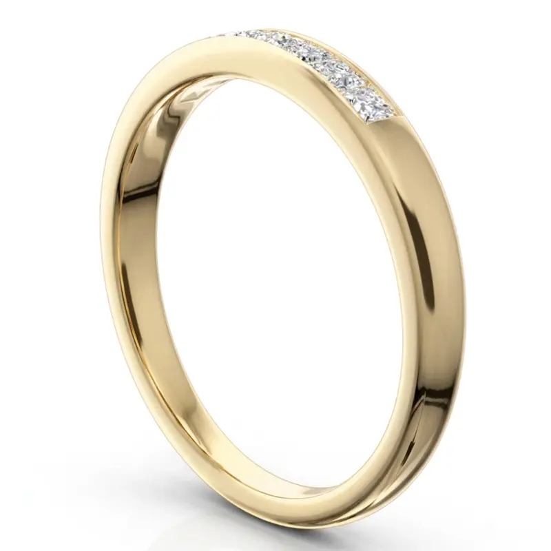 14K white gold Newly Designed 7 Stone Princess Cut Diamond Anniversary Band (1/5 ct. tw.) - alternate view 5