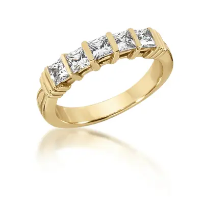 Princesss Cut Bar Set Diamond Ring (0.85 ct. tw.) - view 2 of 3