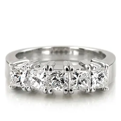 14K white gold 2.00 ct. Diamond Wedding Band - alternate view 5 thumbnail