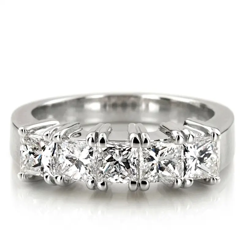 14K white gold 2.00 ct. Diamond Wedding Band - alternate view 5