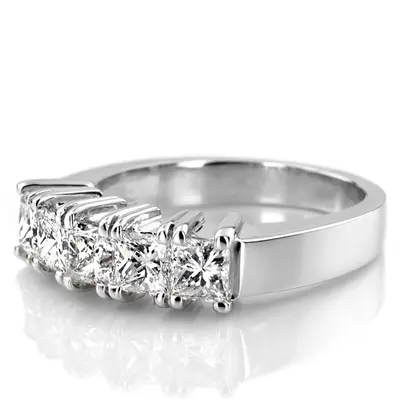 14K white gold 2.00 ct. Diamond Wedding Band - alternate view 2 thumbnail