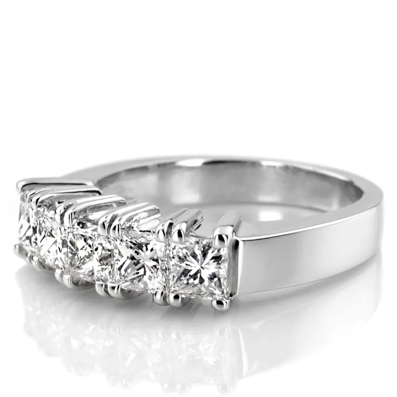 14K white gold 2.00 ct. Diamond Wedding Band - alternate view 2