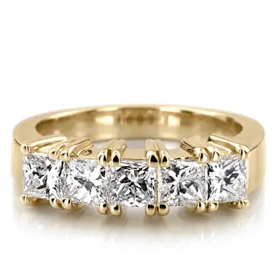 14K white gold 2.00 ct. Diamond Wedding Band - main view thumbnail