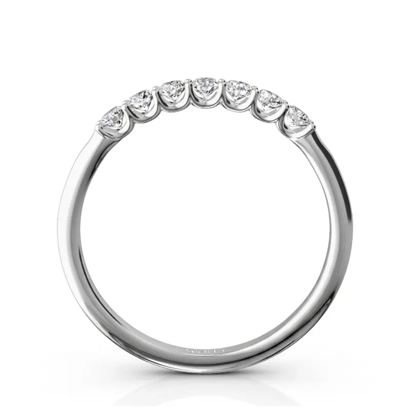 14K white gold New Classic 7-Stone U-Prong Woman Ring (1/4 ct. tw.) - alternate view 5