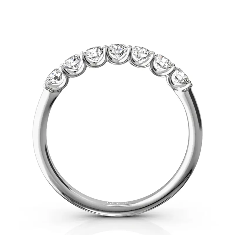 14K white gold New Classic 7-Stone U-Prong Woman Ring (1/2 ct. tw.) - alternate view 5