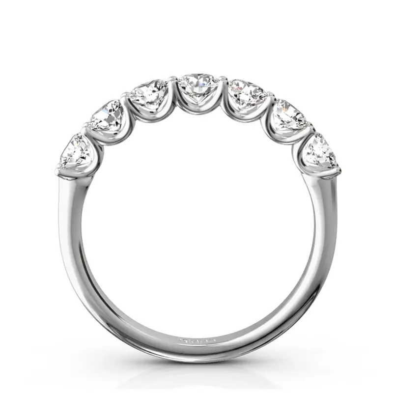 14K white gold New Classic 7-Stone U-Prong Woman Ring (1 ct. tw.) - alternate view 5