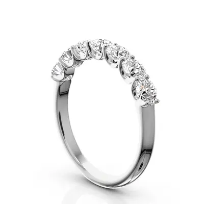 14K white gold New Classic 7-Stone U-Prong Woman Ring (1 ct. tw.) - main view thumbnail