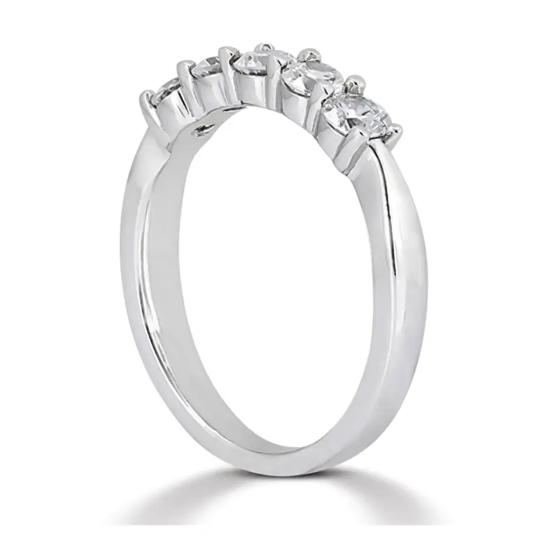 14K white gold 7 Stone Shared Prong Woman Diamond Ring (1 ct. tw.) - alternate view 5