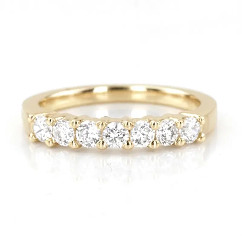 14K white gold 7 Stone Shared Prong Woman Diamond Ring (1 ct. tw.) - alternate view 3