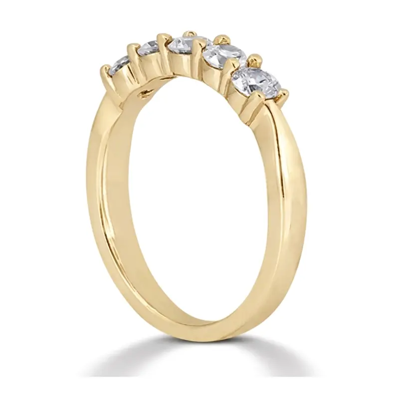 14K white gold 7 Stone Shared Prong Woman Diamond Ring (1 ct. tw.) - alternate view 4
