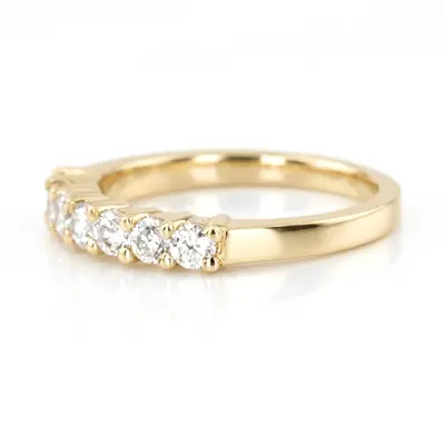 14K white gold 7 Stone Shared Prong Woman Diamond Ring (1/2 ct. tw.) - alternate view 3 thumbnail