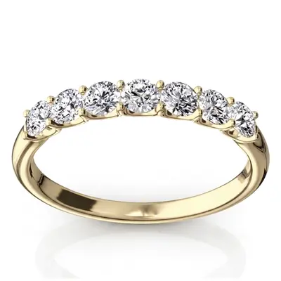 14K white gold New Classic 7-Stone U-Prong Woman Ring (1/2 ct. tw.) - alternate view 4 thumbnail