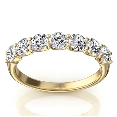 14K white gold New Classic 7-Stone U-Prong Woman Ring (1 ct. tw.) - alternate view 4 thumbnail