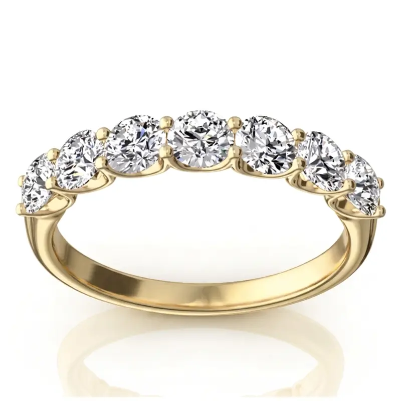 14K white gold New Classic 7-Stone U-Prong Woman Ring (1 ct. tw.) - alternate view 4