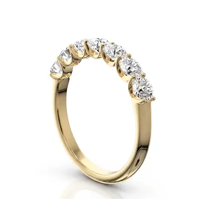 14K white gold New Classic 7-Stone U-Prong Woman Ring (1 ct. tw.) - alternate view 3 thumbnail