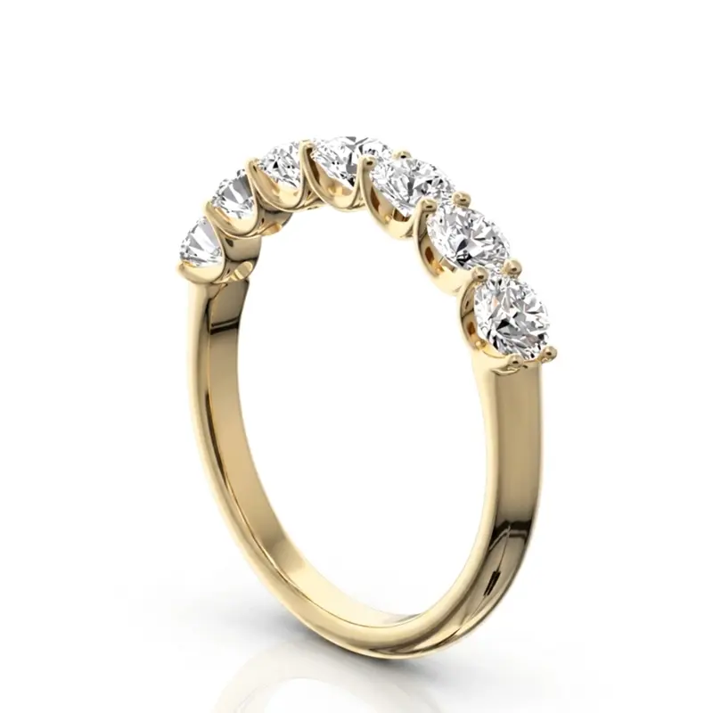 14K white gold New Classic 7-Stone U-Prong Woman Ring (1 ct. tw.) - alternate view 3