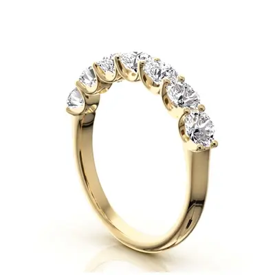 14K white gold New Classic 7-Stone U-Prong Woman Ring (1 1/4 ct. tw.) - alternate view 4 thumbnail