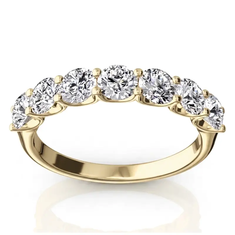14K white gold New Classic 7-Stone U-Prong Woman Ring (1 1/4 ct. tw.) - alternate view 3