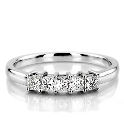 Traditional Basket Setting Princess Cut Woman Diamond Ring (3/4 ct. tw.) alternate view