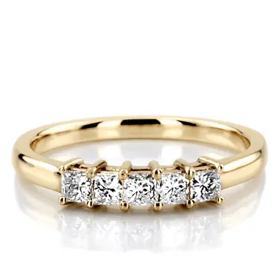 Traditional Basket Setting Princess Cut Woman Diamond Ring (3/4 ct. tw.) alternate view