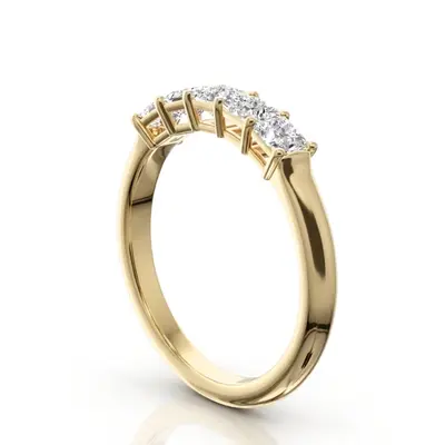 14K white gold Traditional Basket Setting Princess Cut Woman Diamond Ring (3/4 ct. tw.) - alternate view 4 thumbnail